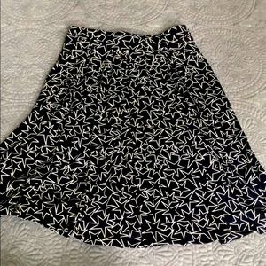 LuLaRoe Madison Slinky Black w/ white stars EUC